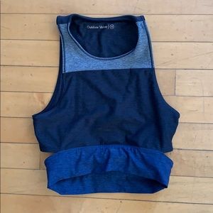 Outdoor Voices Tri Tone Slashback Crop